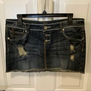 Almost Famous Jean Skirt
